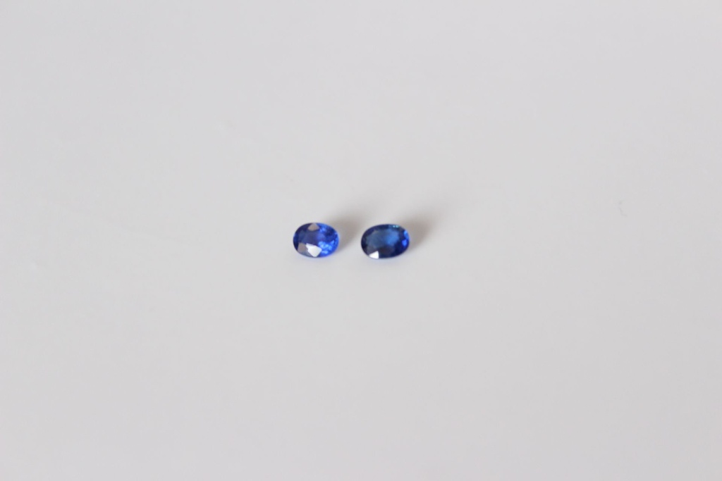 Saphir Paire 2 x 0.25 cts